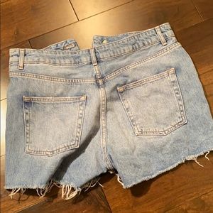 Topshop Shorts - Topshop Moto Mom Distressed Jean Shorts Topshop Shorts - Topshop Moto Mom Distressed Jean Shorts